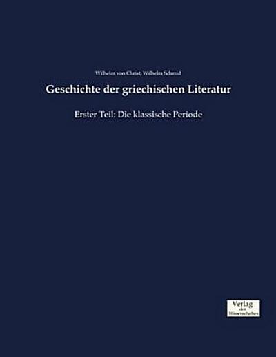 Geschichte der griechischen Literatur