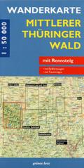 Mittlerer Thüringer Wald 1 : 50 000 Wanderkarte