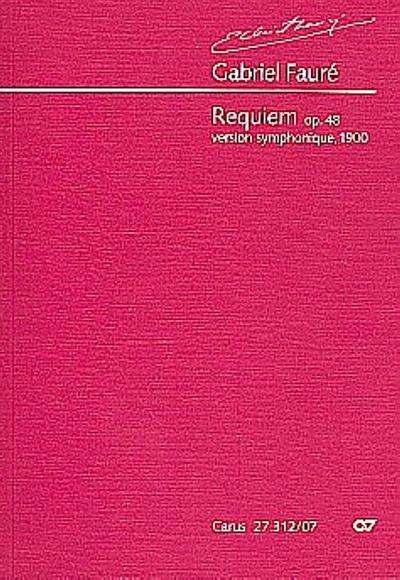 Requiem d-Moll op.48, Partitur