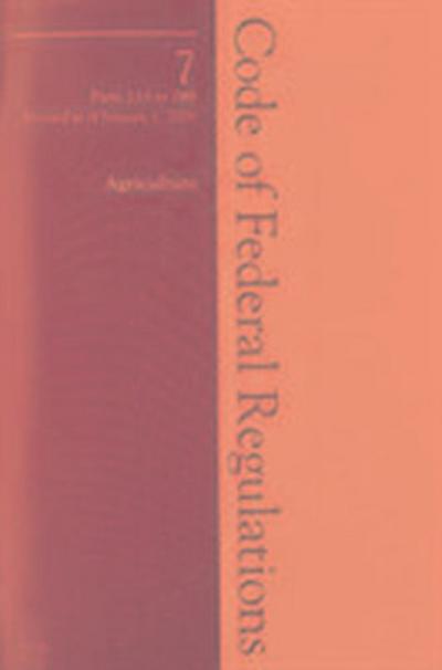 2009 07 CFR 210-299 (Department of Agriculture)