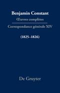 Correspondance générale 1825–1826