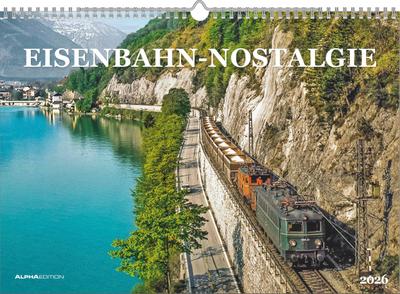 Eisenbahn-Nostalgie - Wandkalender im Format 42 x 29,7
