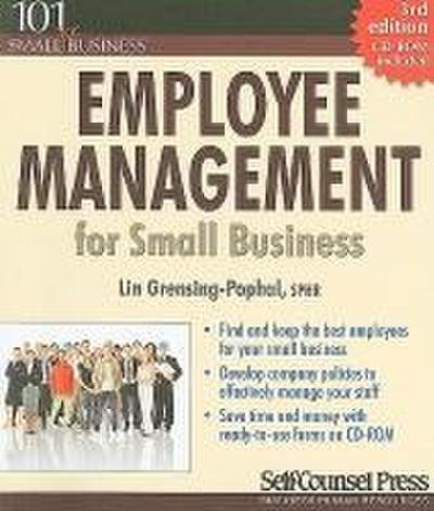 Employee Management for Small Business [With CDROM]
