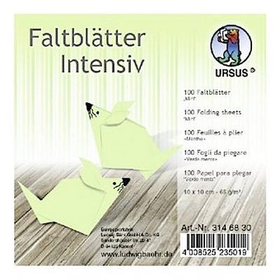 URSUS Faltblätter Intensiv, 10 x 10 cm, mint