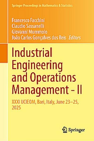 Industrial Engineering and Operations Management-II