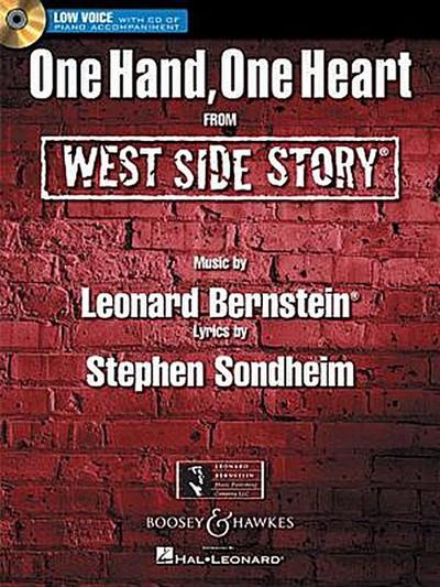 One Hand, One Heart: From West Side Story Low Voice Edition with CD of Piano Accompaniments