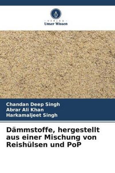 Dämmstoffe, hergestellt aus einer Mischung von Reishülsen und PoP