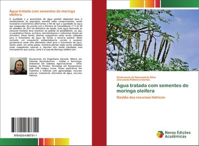 Água tratada com sementes de moringa oleifera