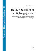 Heilige Schrift und Schöpfungsglaube