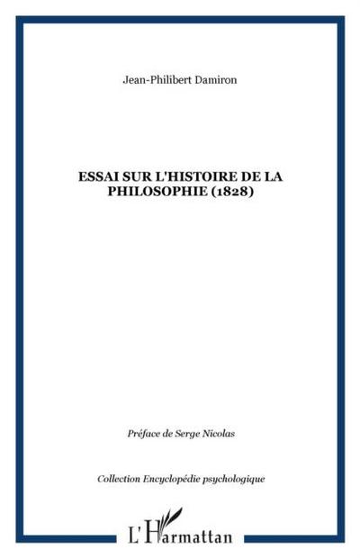 Essai sur l’histoire de la philosophie (1828)