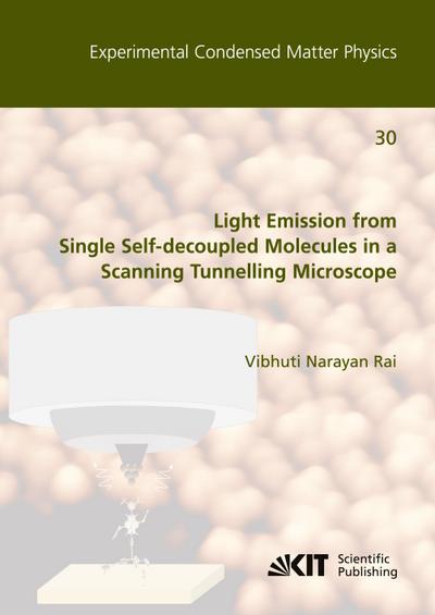 Light Emission from Single Self-decoupled Molecules in a Scanning Tunnelling Microscope