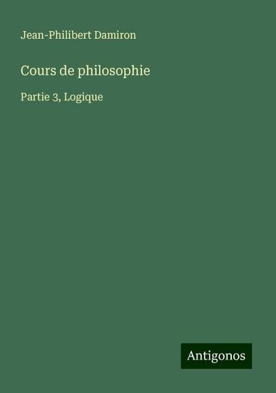 Cours de philosophie