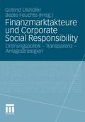 Finanzmarktakteure und Corporate Social Responsibility