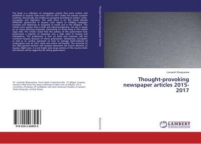 Thought-provoking newspaper articles 2015-2017