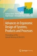Advances in Ergonomic Design  of Systems, Products and Processes