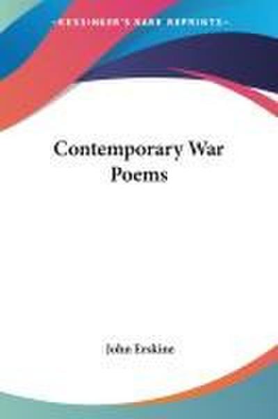 Contemporary War Poems