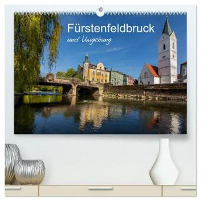 Fürstenfeldbruck und Umgebung (hochwertiger Premium Wandkalender 2026 DIN A2 quer), Kunstdruck in Hochglanz