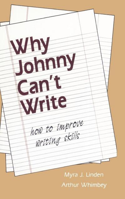 Why Johnny Can’t Write