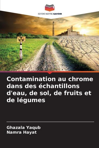 Contamination au chrome dans des échantillons d’eau, de sol, de fruits et de légumes