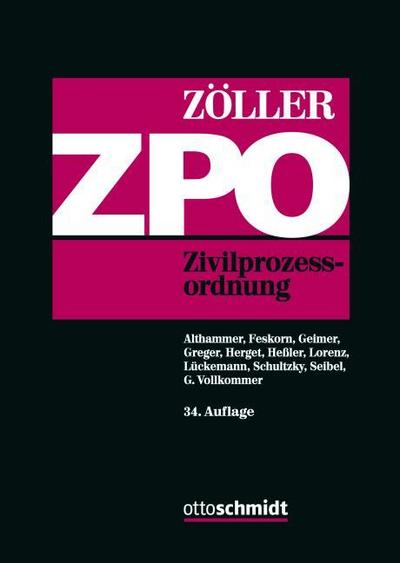 ZPO: Zivilprozessordnung