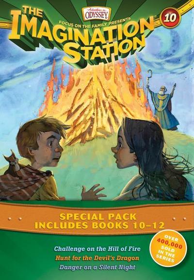 Imagination Station Books 3-Pack: Challenge on the Hill of Fire / Hunt for the Devil’s Dragon / Danger on a Silent Night