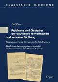 Probleme und Gestalten der deutschen romantischen 
