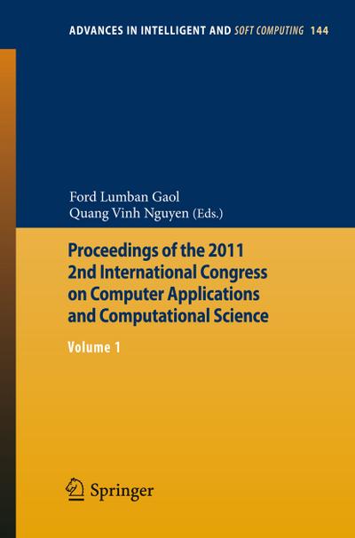 Proceedings of the 2011 2nd International Congress on Computer Applications and Computational Science