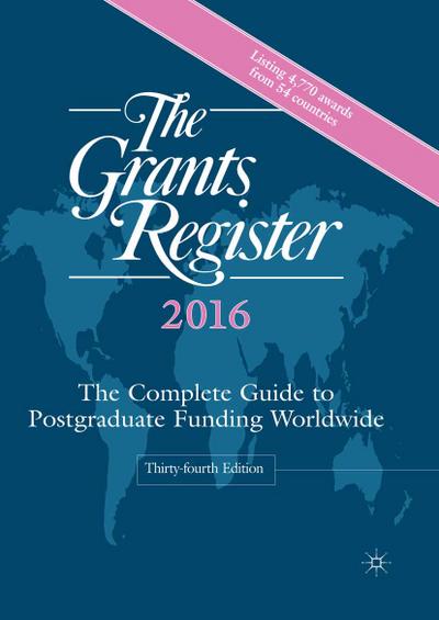 The Grants Register 2016, 2 Teile