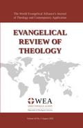 Evangelical Review of Theology, Volume 44, Number 3, August 2020