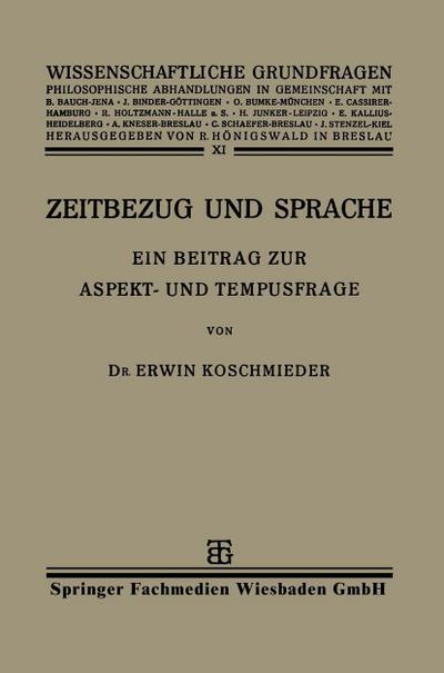 Zeitbezug und Sprache