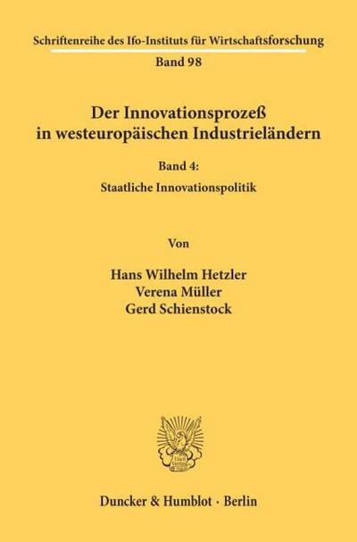 Der Innovationsprozeß in westeuropäischen Industrieländern.