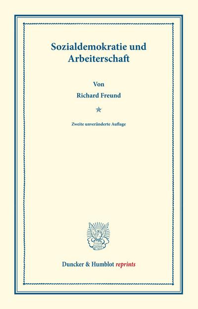 Sozialdemokratie und Arbeiterschaft.