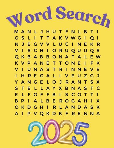 Word Search Puzzle Book 2025 Large Print