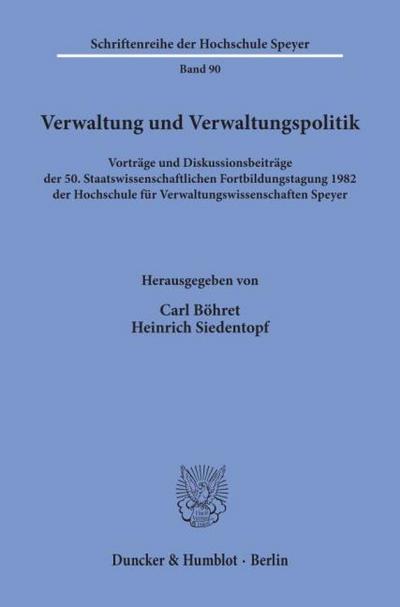 Verwaltung und Verwaltungspolitik.