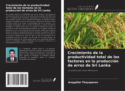 Crecimiento de la productividad total de los factores en la producción de arroz de Sri Lanka