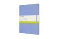 Moleskine Notizbuch XL, Blanko, Weicher Einband, Hortensien Blau