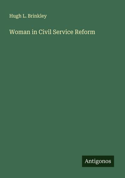 Woman in Civil Service Reform