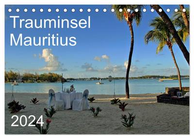Trauminsel Mauritius (Tischkalender 2024 DIN A5 quer), CALVENDO Monatskalender