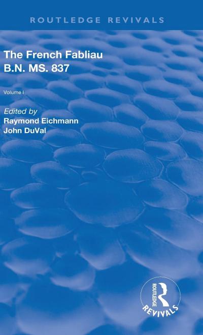 The French Fabliau B.N. MS. 837