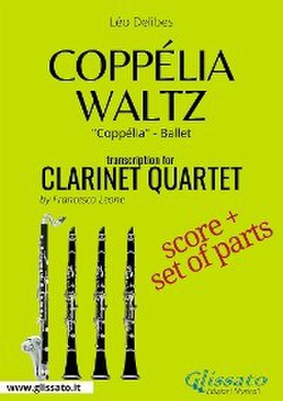 Clarinet Quartet "Coppélia Waltz" score & parts