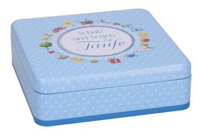 Geschenkset Schutz und Segen zur Taufe Blau
