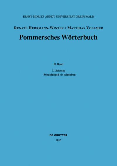 Pommersches Wörterbuch II/7