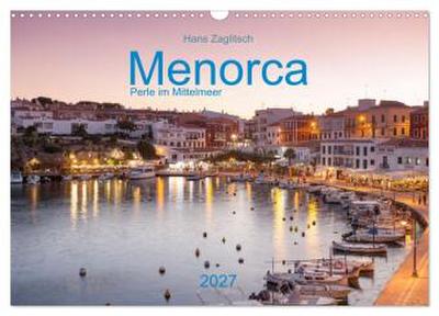 Menorca - Perle im MIttelmeer (Wandkalender 2027 DIN A3 quer), CALVENDO Monatskalender