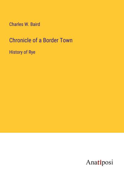 Chronicle of a Border Town