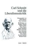 Carl Schmitt und die Liberalismuskritik