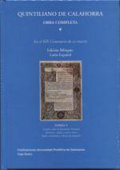 Ortega, A: Quintiliano de Calahorra Vol.. V