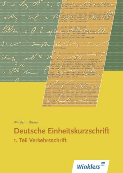 Deutsche Einheitskurzschrift Verkehrsschrift
