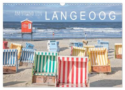 Am Strand von Langeoog (Wandkalender 2026 DIN A3 quer), CALVENDO Monatskalender