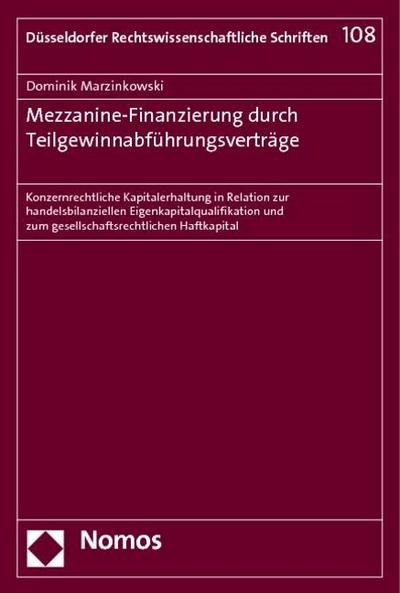 Mezzanine-Finanzierung durch Teilgewinnabführungsverträge