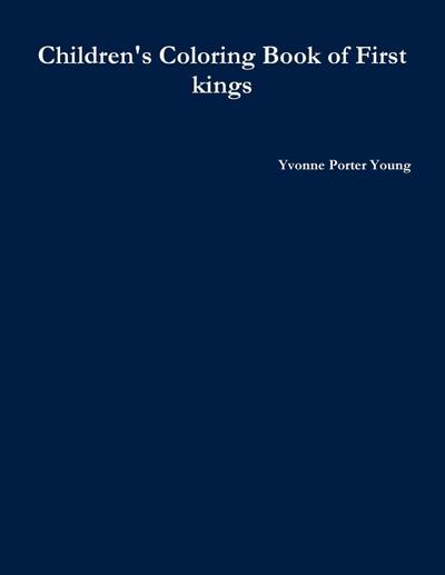 Children’s Coloring Book of First kings